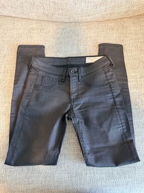 rag & bone Black High-Rise Skinny Jeans